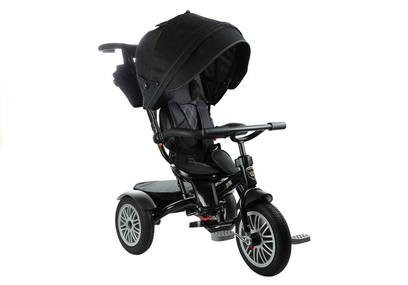 Tricycle PRO800 Black Handlebar Sunshade Basket Children's Tricycle