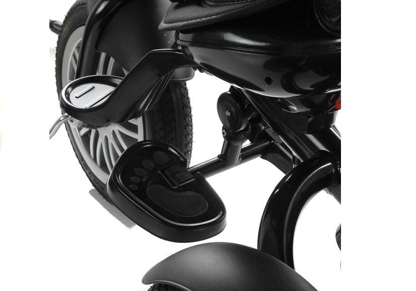 Tricycle PRO800 Black Handlebar Sunshade Basket Children's Tricycle