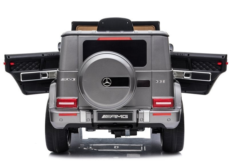 Elektro Kinderfahrzeug Mercedes G63 AMG Silbern 12V
