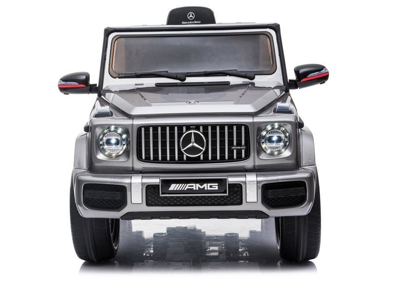 Elektro Kinderfahrzeug Mercedes G63 AMG Silbern 12V