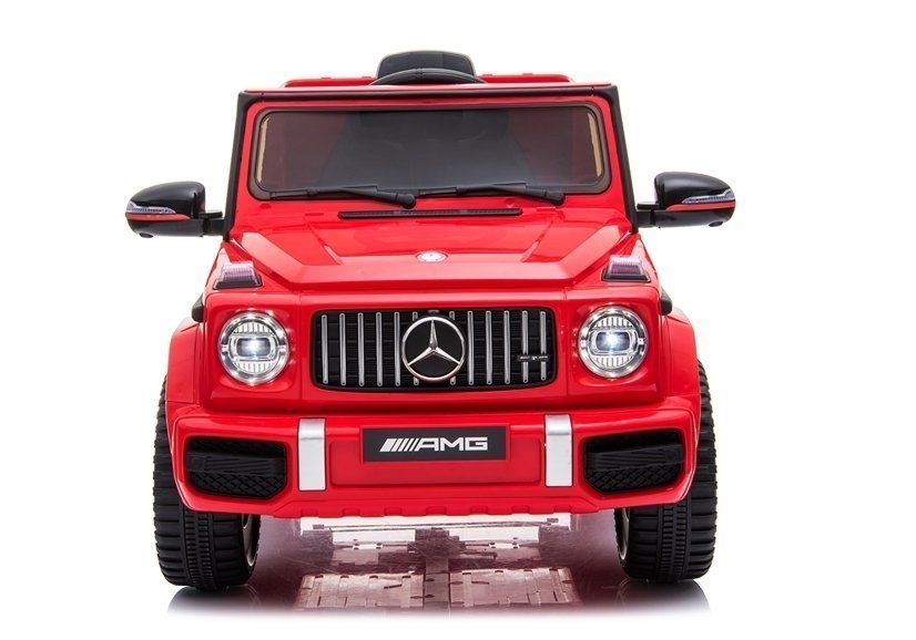 Kinderfahrzeug Mercedes G63 AMG Rot Ledersitz EVA Reifen Kinderauto Fahrzeug