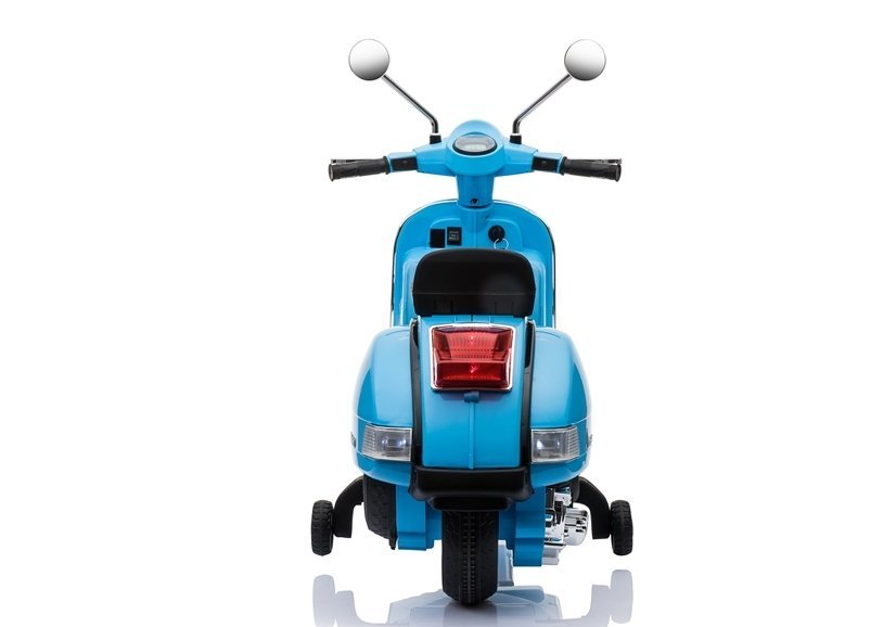 Elektro Motorroller Motorrad Vespa Blau EVA Reifen Ledersitz 2x45W LED Frontscheinwerfer