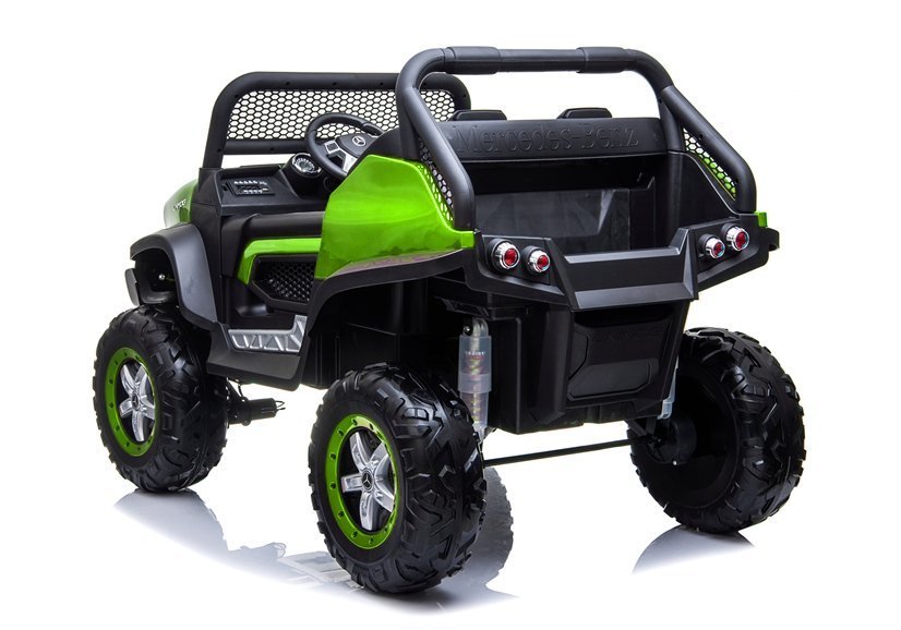 Elektro Kinderauto Mercedes Unimog Grün 4x4 2Sitzer
