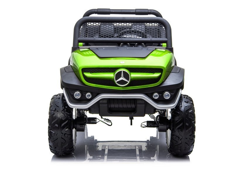 Elektro Kinderauto Mercedes Unimog Grün 4x4 2Sitzer