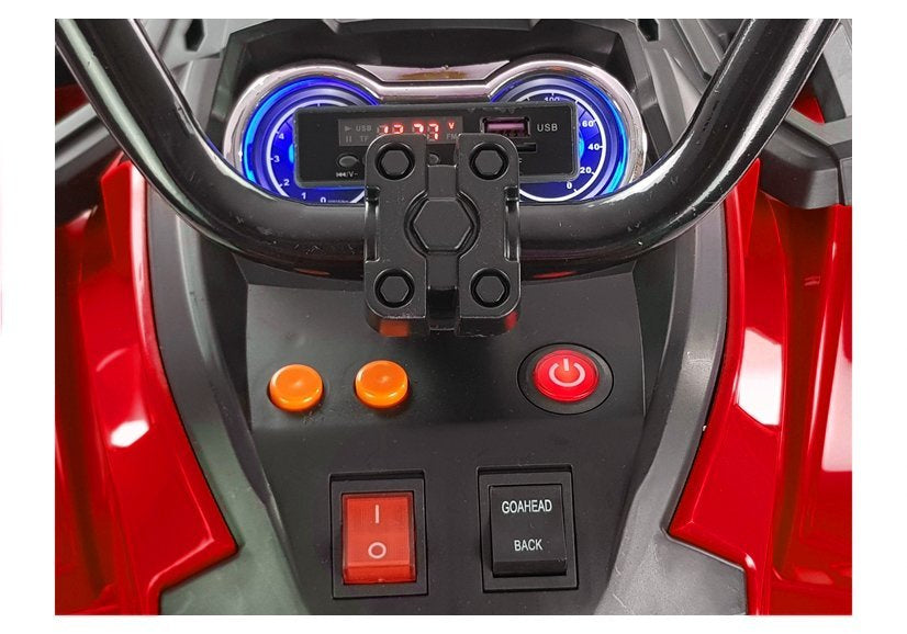 Elektro Kinderquad BDM0906 Rot Ledersitz 2x45W 3 Stufen