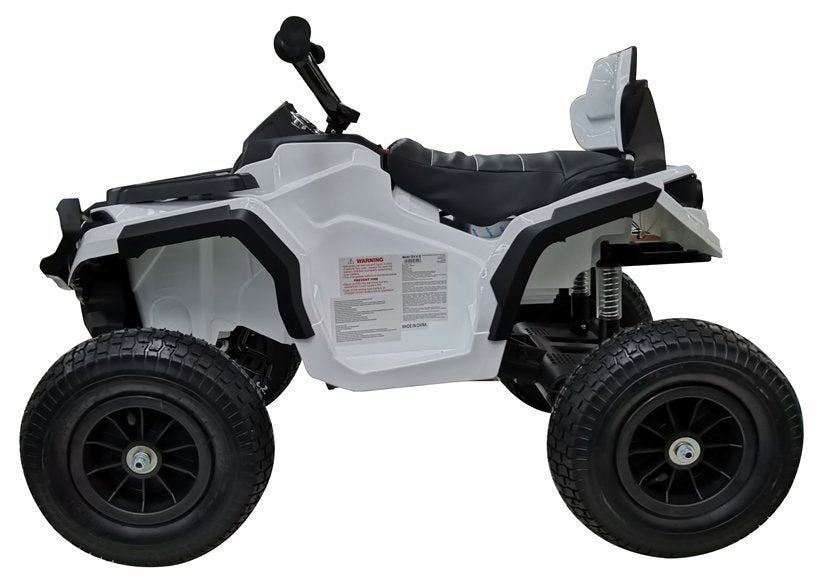 Elektro Kinderquad BDM0906 Weiß Ledersitz 2x45W 3 Stufen