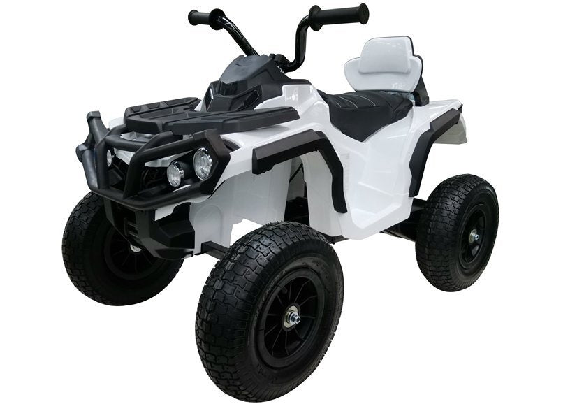 Elektro Kinderquad BDM0906 Weiß Ledersitz 2x45W 3 Stufen