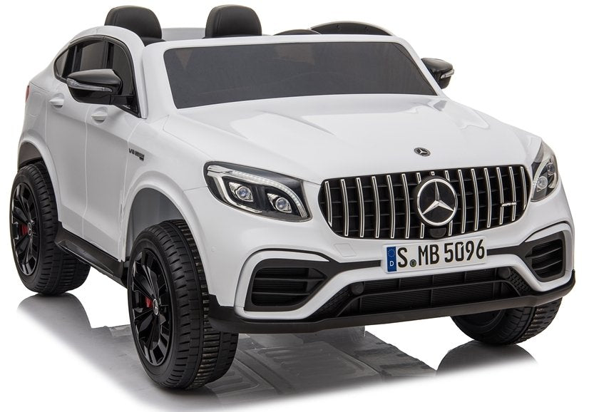 Elektro Kinderfahrzeug Mercedes GLC 63S Weiß 4 Motoren 8 km/h