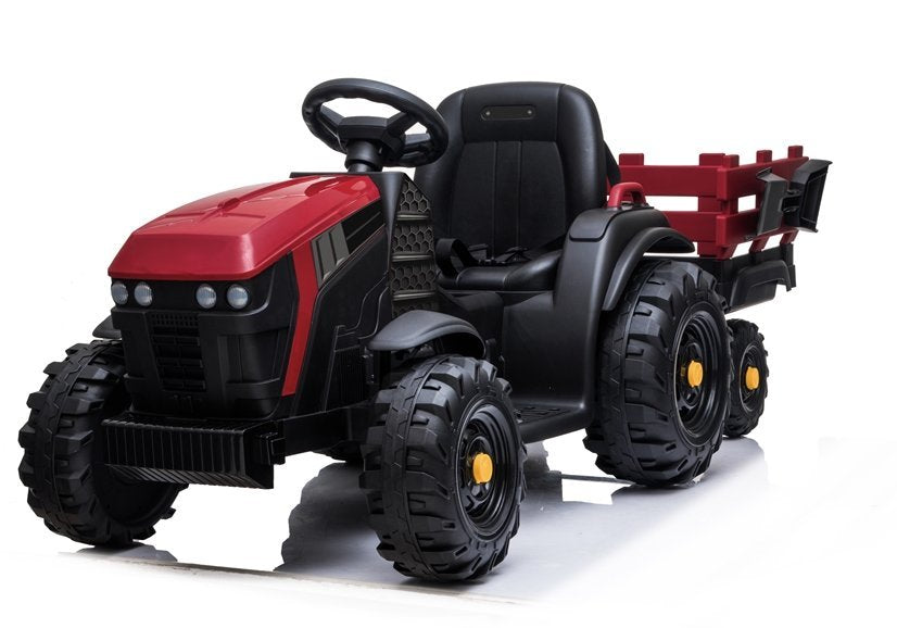 Elektro Kindertraktor Mit Anhänger BDM0925 Rot