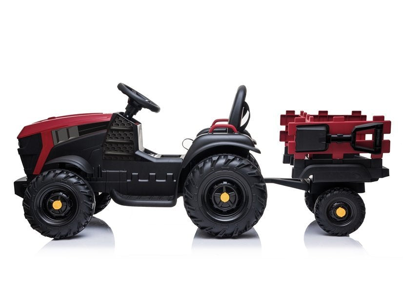 Elektro Kindertraktor Mit Anhänger BDM0925 Rot