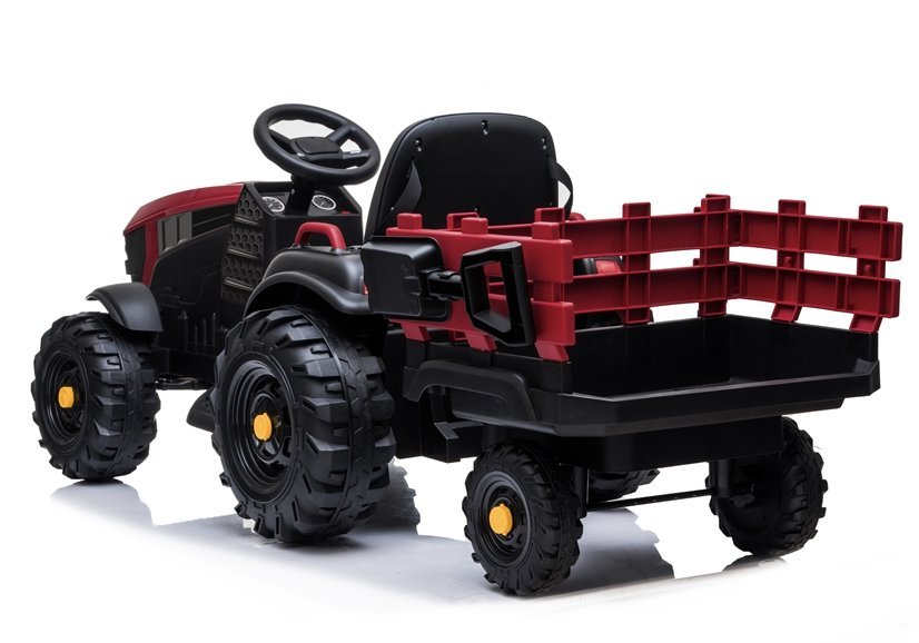 Elektro Kindertraktor Mit Anhänger BDM0925 Rot