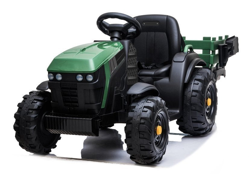Elektro Kindertraktor Mit Anhänger BDM0925 Militärgrün