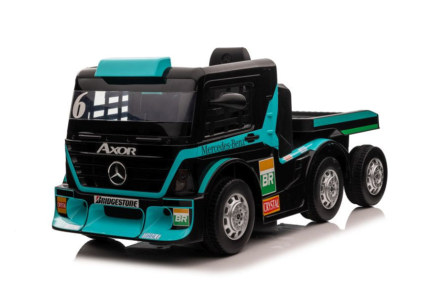 Elektro Kinderauto LKW Mercedes XMX622B Blaues LCD