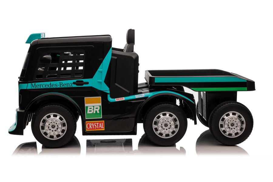 Elektro Kinderauto LKW Mercedes XMX622B Blaues LCD