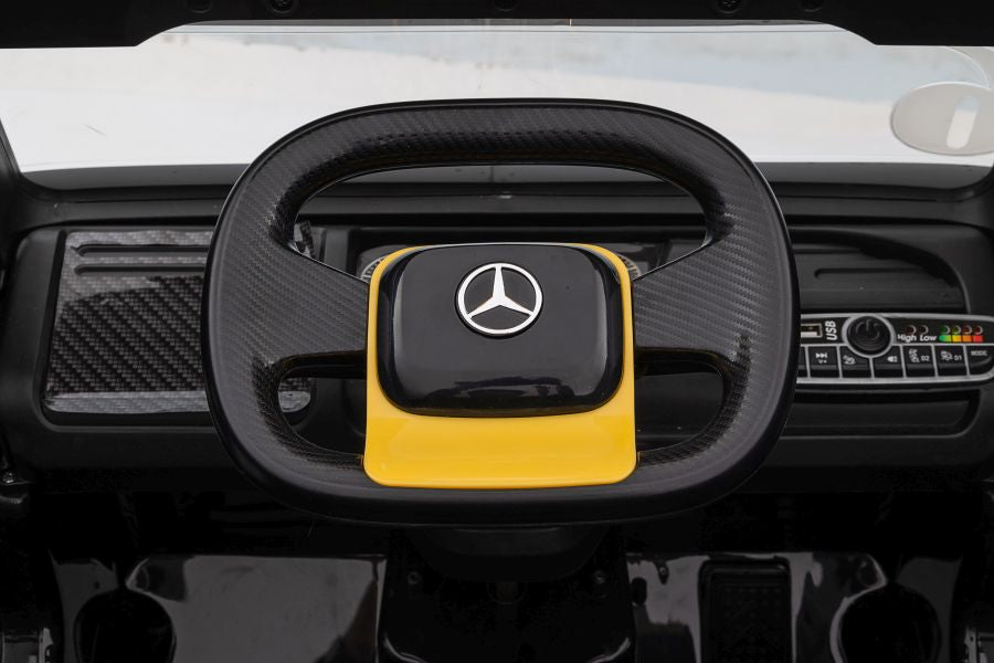 Elektro Kinderauto LKW Mercedes XMX622B Auflieger Gelb LCD