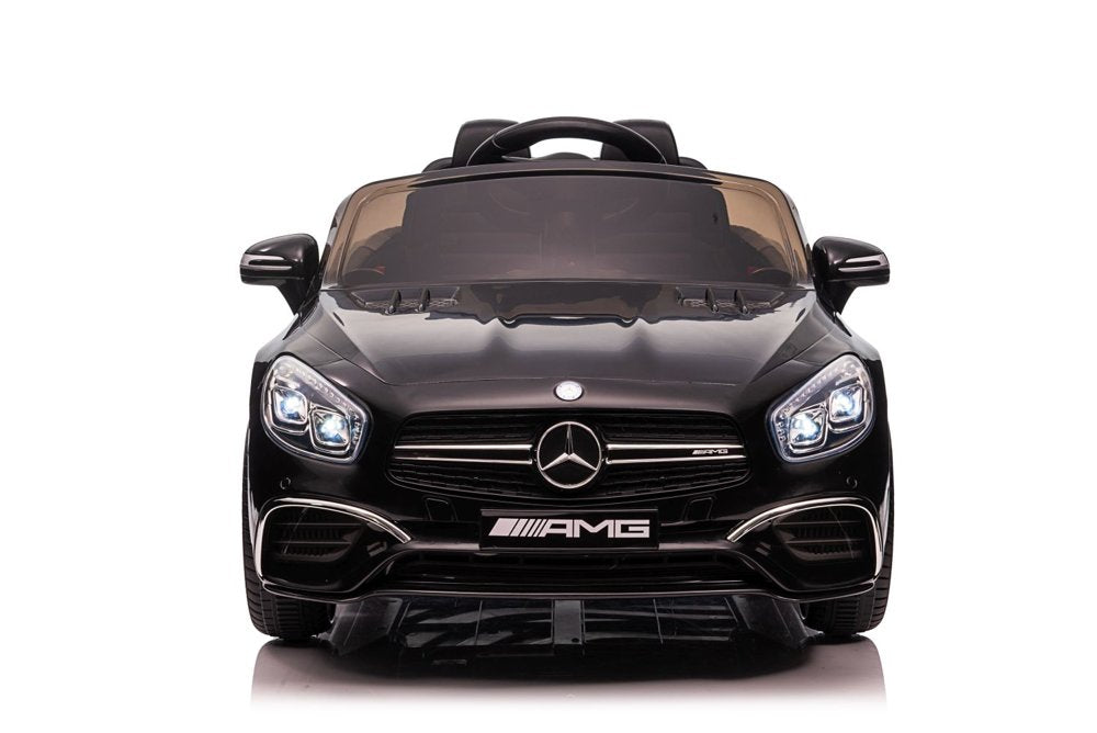 Elektro Kinderauto Mercedes SL65 S Schwarz Lackiert Mit LCD
