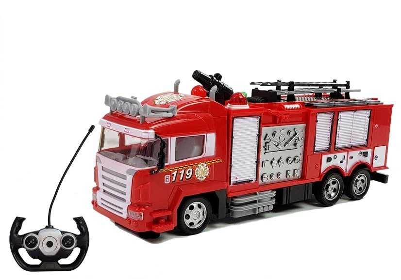 Ferngesteuertes Feuerwehrauto Feuerwehr Spielzeug für Kinder ab 3 Jahren