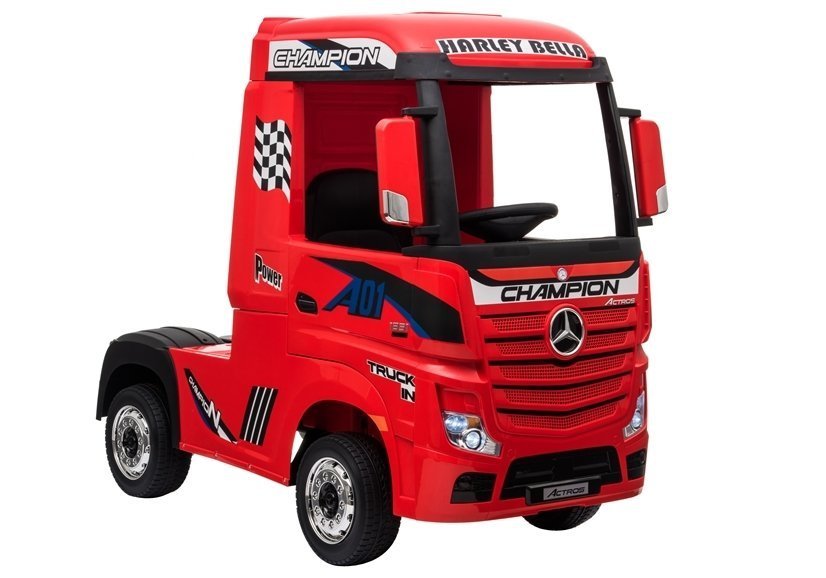 Kinderauto Mercedes Actros Rot für Kinder von Drei bis Acht Jahren
