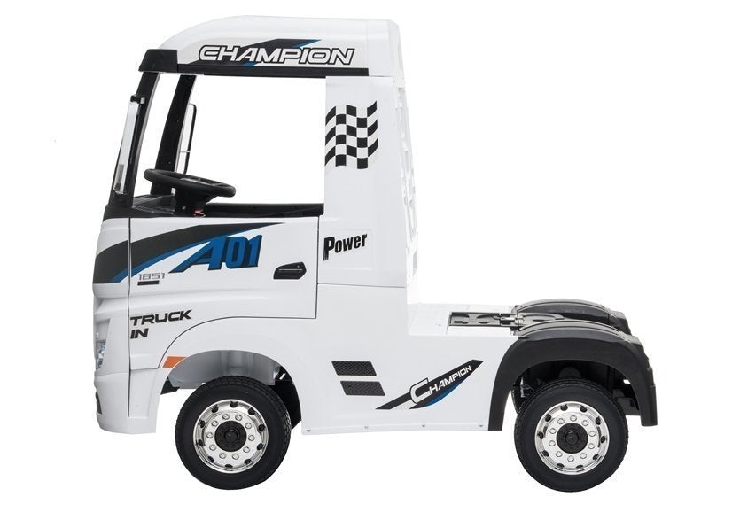Elektro Kinderauto Mercedes Actros Weiß