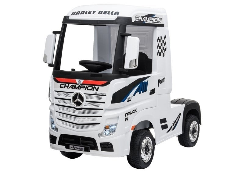 Elektro Kinderauto Mercedes Actros Weiß