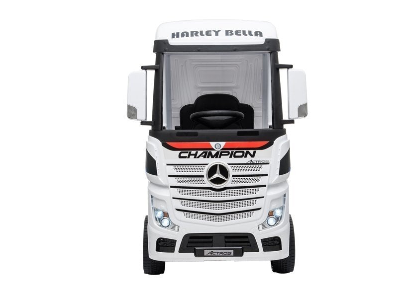 Elektro Kinderauto Mercedes Actros Weiß