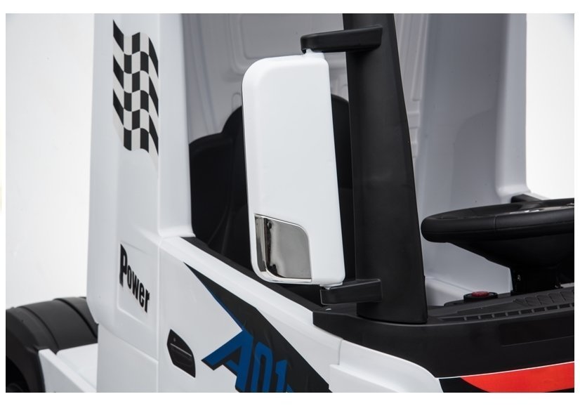 Elektro Kinderauto Mercedes Actros Weiß