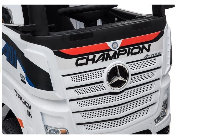 Elektro Kinderauto Mercedes Actros Weiß