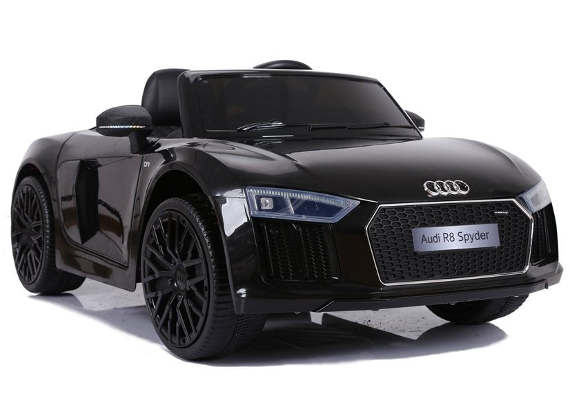 Elektro Kinderauto Audi R8 JJ2198 Schwarz Mit Ledersitz Und EVA-Reifen