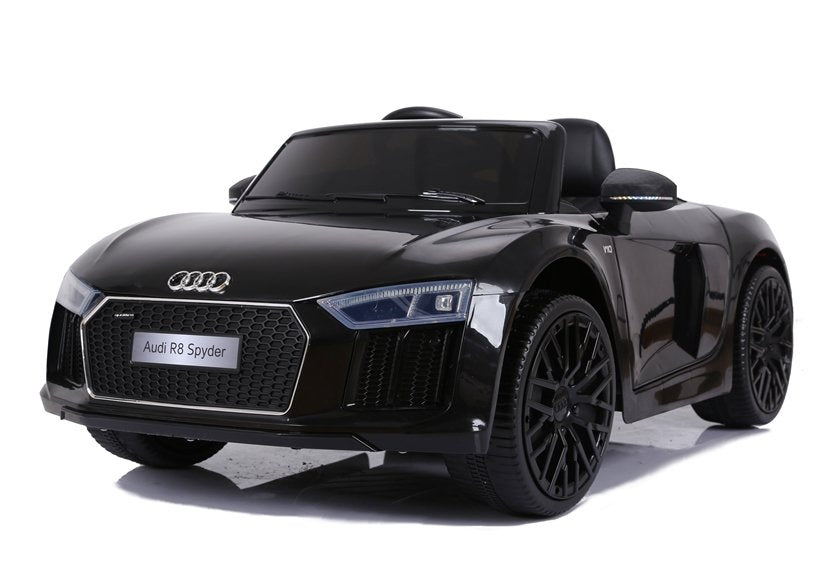 Elektro Kinderauto Audi R8 JJ2198 Schwarz Mit Ledersitz Und EVA-Reifen