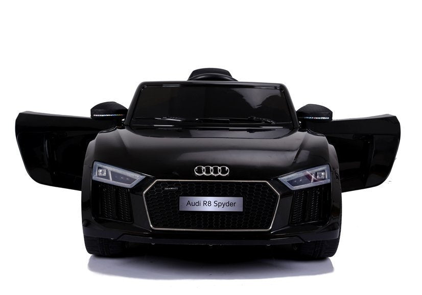 Elektro Kinderauto Audi R8 JJ2198 Schwarz Mit Ledersitz Und EVA-Reifen
