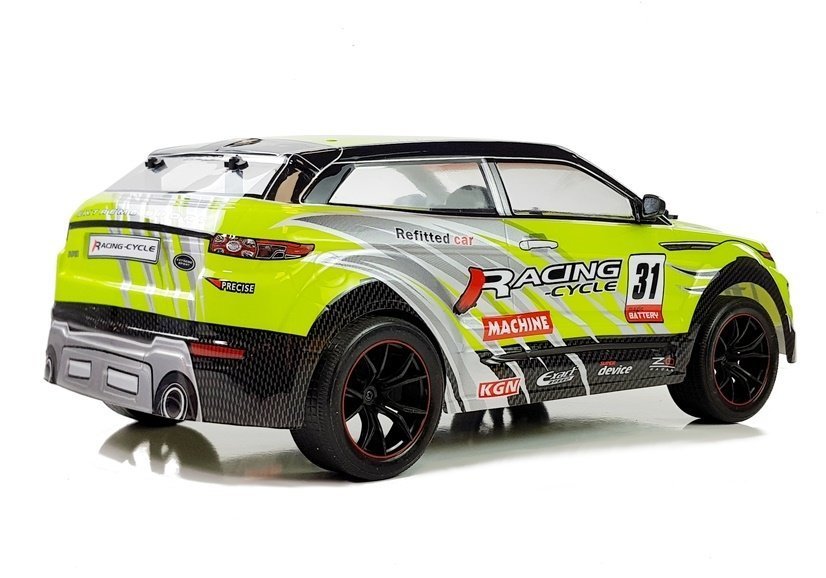 Ferngesteuertes Spielzeugauto 1:10 Mit Sportlicher Grüner Grafik