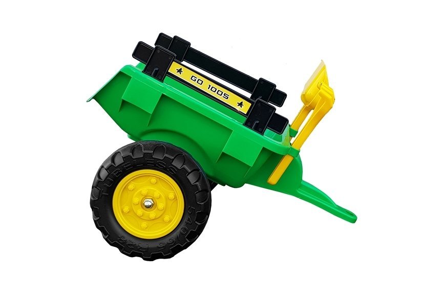 Traktor mit Anhänger und Schaufel Benson Bagger Grün