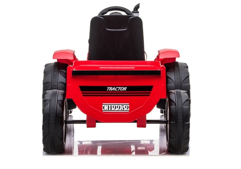 Elektro Kindertraktor mit Anhänger YSA730-2 Rot 12V 7Ah