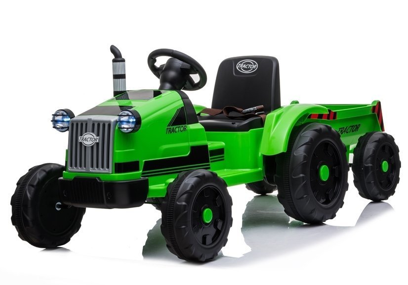 Elektro Kindertraktor mit Anhänger YSA021A Grün 12V
