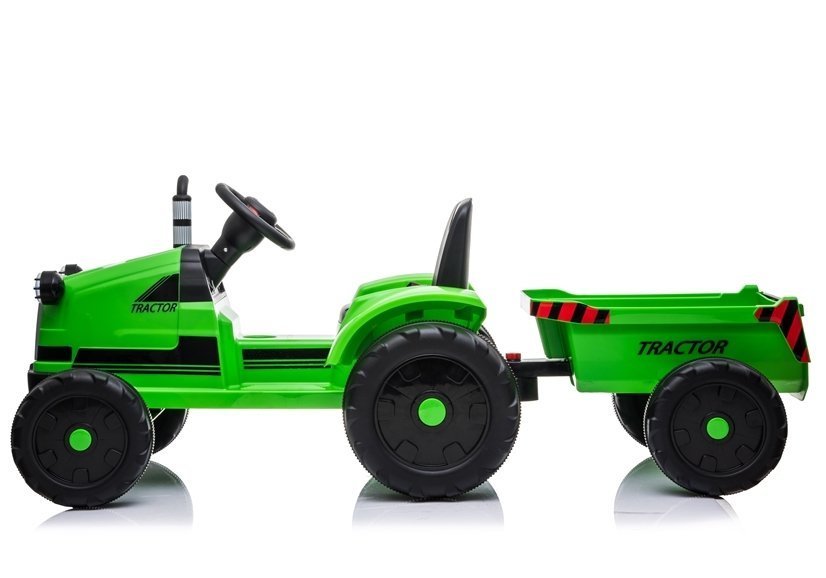 Elektro Kindertraktor mit Anhänger YSA021A Grün 12V