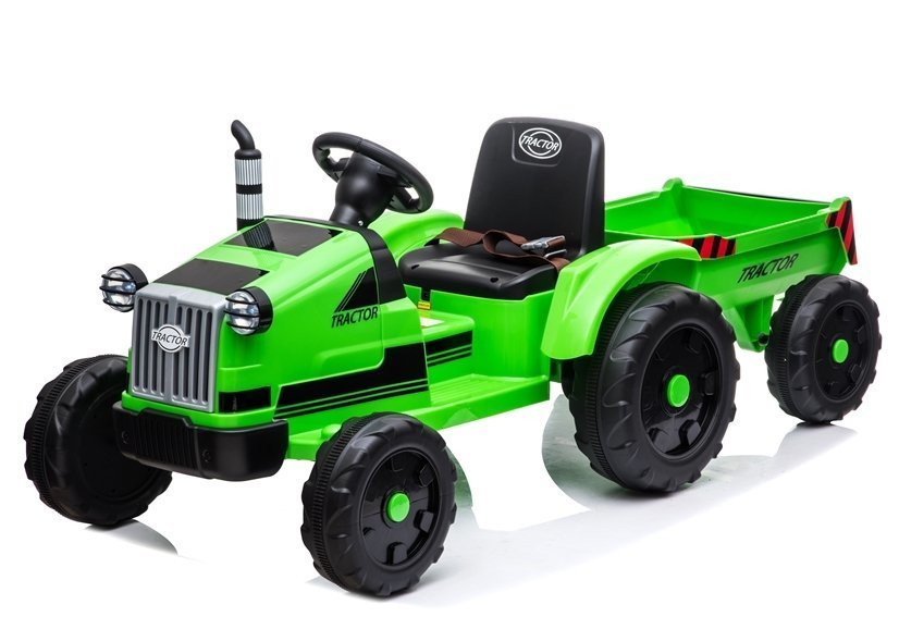 Elektro Kindertraktor mit Anhänger YSA021A Grün 12V