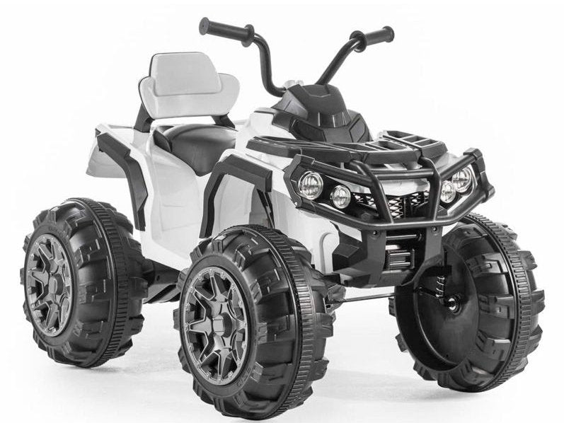 Electric Quad BMD0906 for Children White 2x45W Motors 2.4G EVA Tires Leather Seat