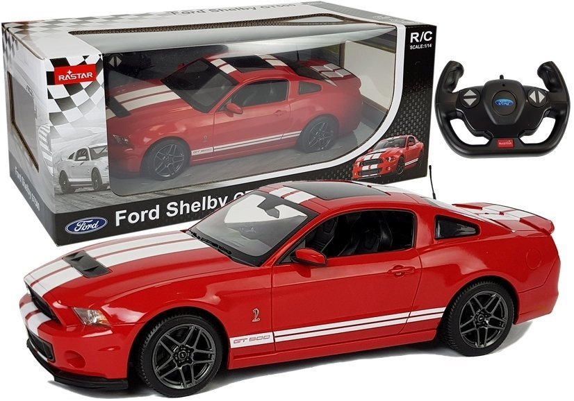 Ferngesteuertes Spielzeugauto Ford Shelby Rastar 1:14 Rot