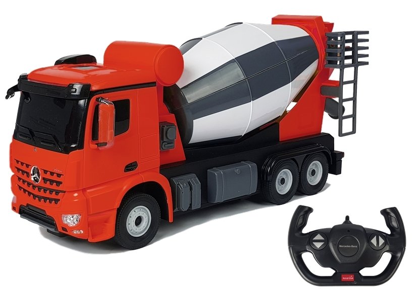 Ferngesteuertes Spielzeugauto Mercedes-Benz Arocs Rastar 1:14 Rot