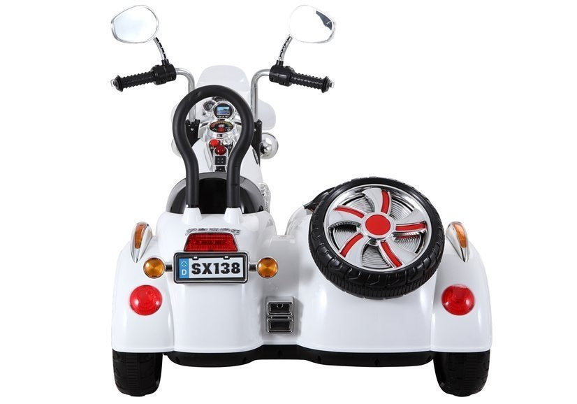 Elektro Kindermotorrad SX138 Weiß