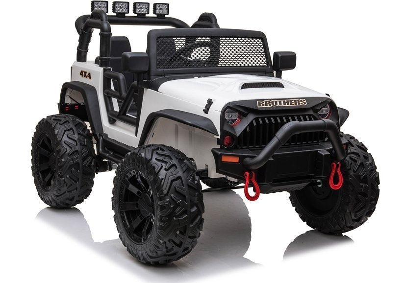 Elektro Kinderfahrzeug Jeep JC666 Weiß 2x200W 4x4