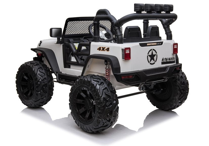 Elektro Kinderfahrzeug Jeep JC666 Weiß 2x200W 4x4