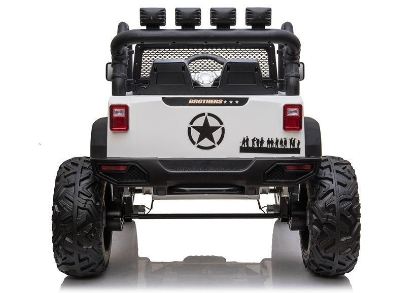 Elektro Kinderfahrzeug Jeep JC666 Weiß 2x200W 4x4