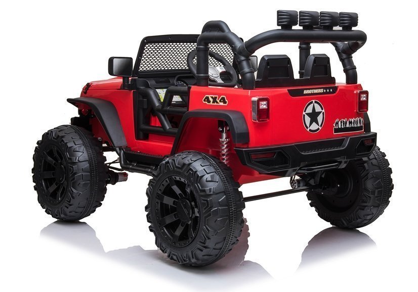 Elektro Kinderfahrzeug Jeep JC666 Rot 2x200W mit EVA-Reifen für Kinder von 3 bis 8 Jahren