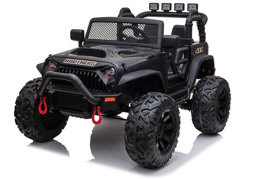 Kinderfahrzeug Jeep JC666 Schwarz Lackiert 4x4
