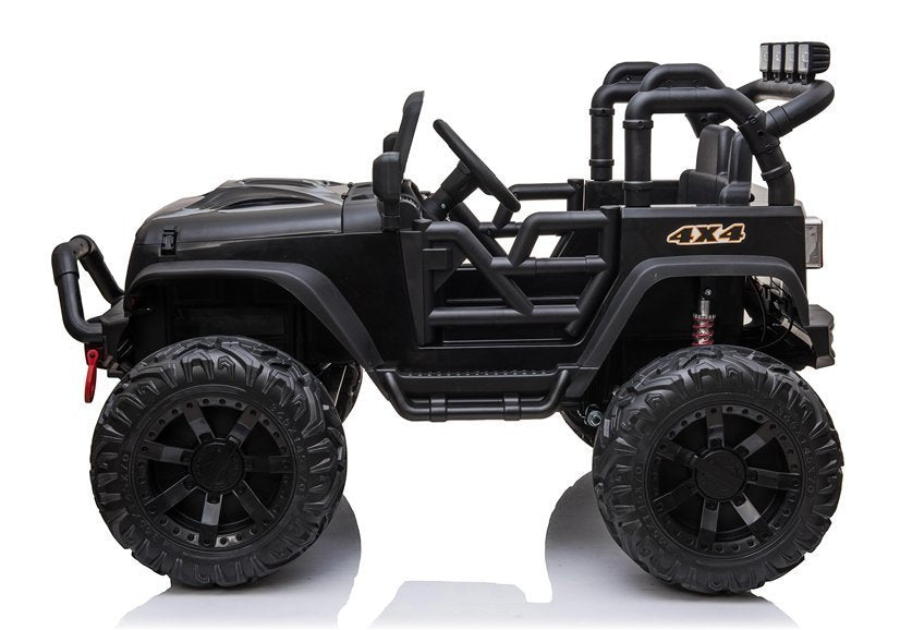 Kinderfahrzeug Jeep JC666 Schwarz Lackiert 4x4