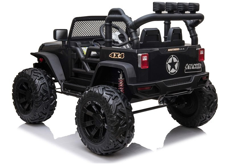 Kinderfahrzeug Jeep JC666 Schwarz Lackiert 4x4