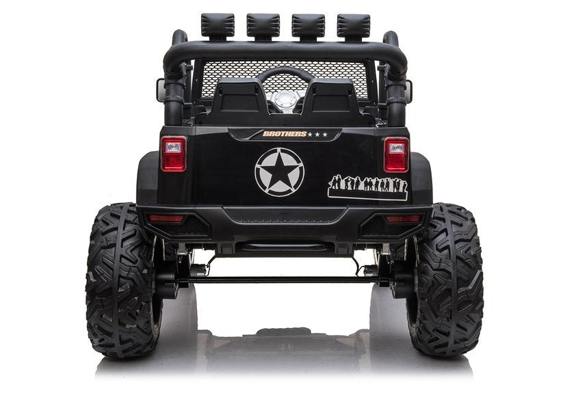 Kinderfahrzeug Jeep JC666 Schwarz Lackiert 4x4