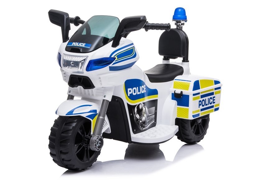Elektro Kindermotorrad TR1912 Polizei Weiß