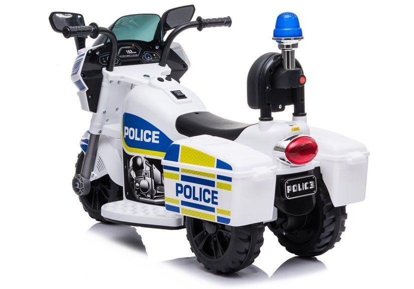 Elektro Kindermotorrad TR1912 Polizei Weiß